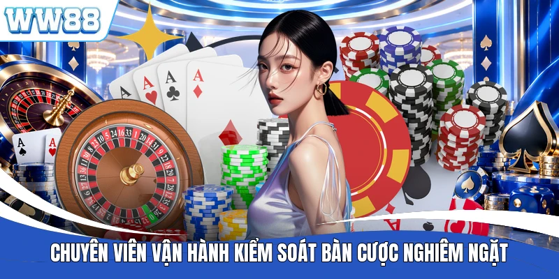 Chuyên viên vận hành kiểm soát bàn cược nghiêm ngặt