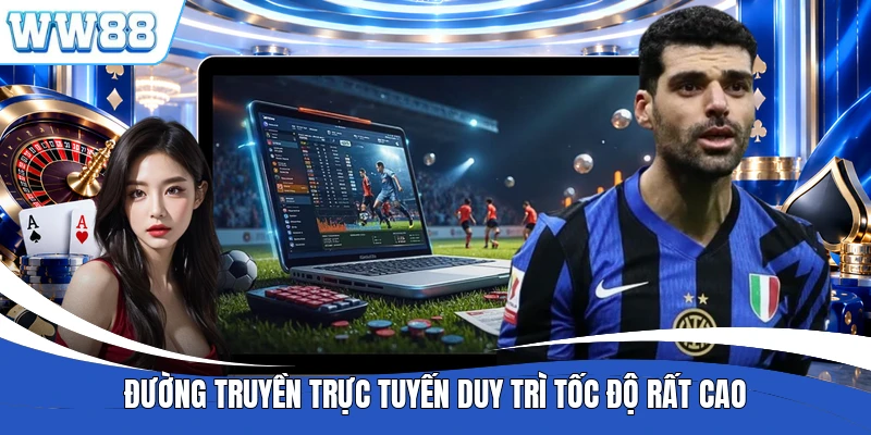 Đường truyền trực tuyến duy trì tốc độ rất cao