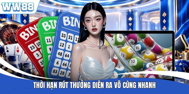 Thời hạn rút thưởng diễn ra vô cùng nhanh